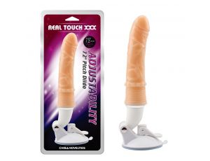 Realistyczny wibrator Real Touch XXX z regulowaną podstawą 25 cm